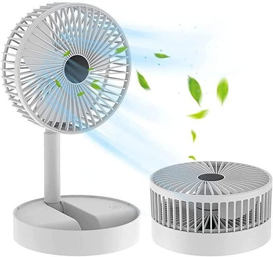 Powerful Rechargeable Table Fan – Compact & Lightweight