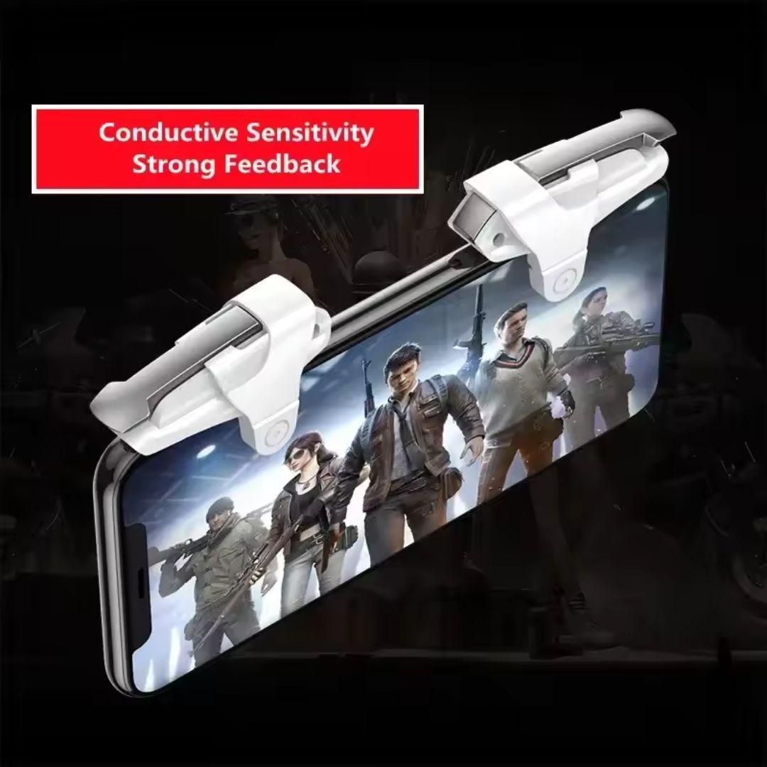 2pcs Mobile Phone Game Trigger for PUBG Aim – Plastic + Alloy (Multi-Color, Pack of 1)