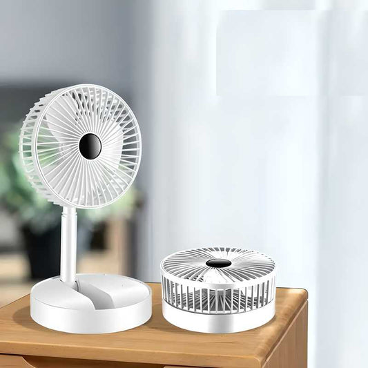 Powerful Rechargeable Table Fan – Compact & Lightweight