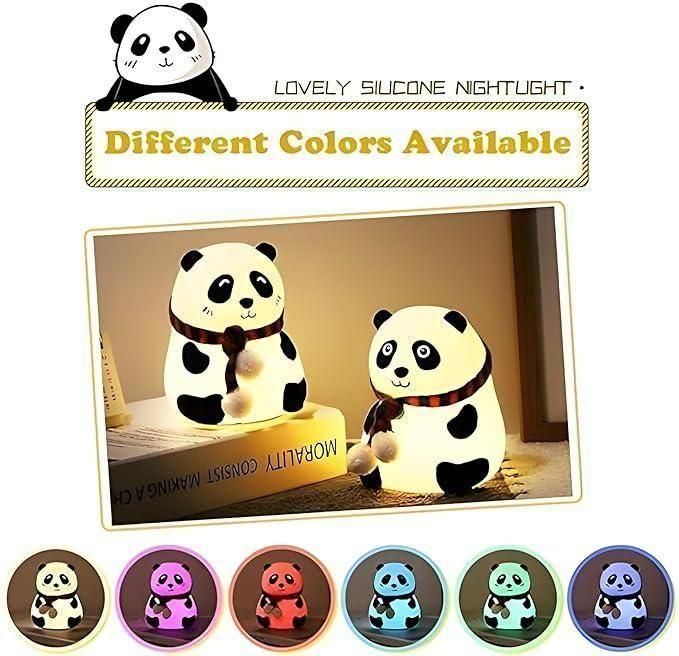 Cute Panda Light Lamp for Kids – Touch Sensor Night Light