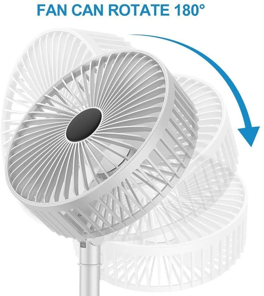 Powerful Rechargeable Table Fan – Compact & Lightweight