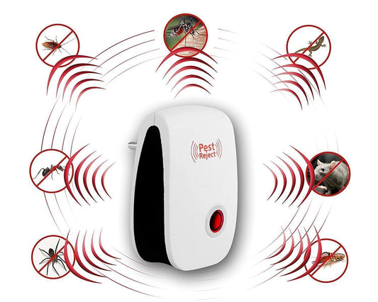Ultrasonic Pest Repeller for Mosquito, Cockroaches, etc. (Pack of 2)