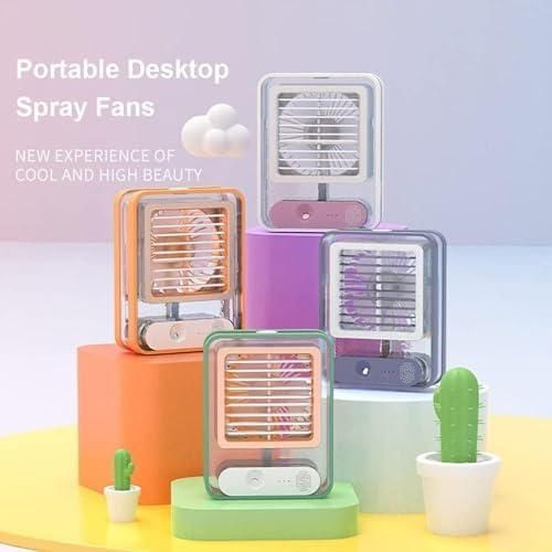 Rechargeable Battery Operated Mini USB Fan with Mist Water Spray