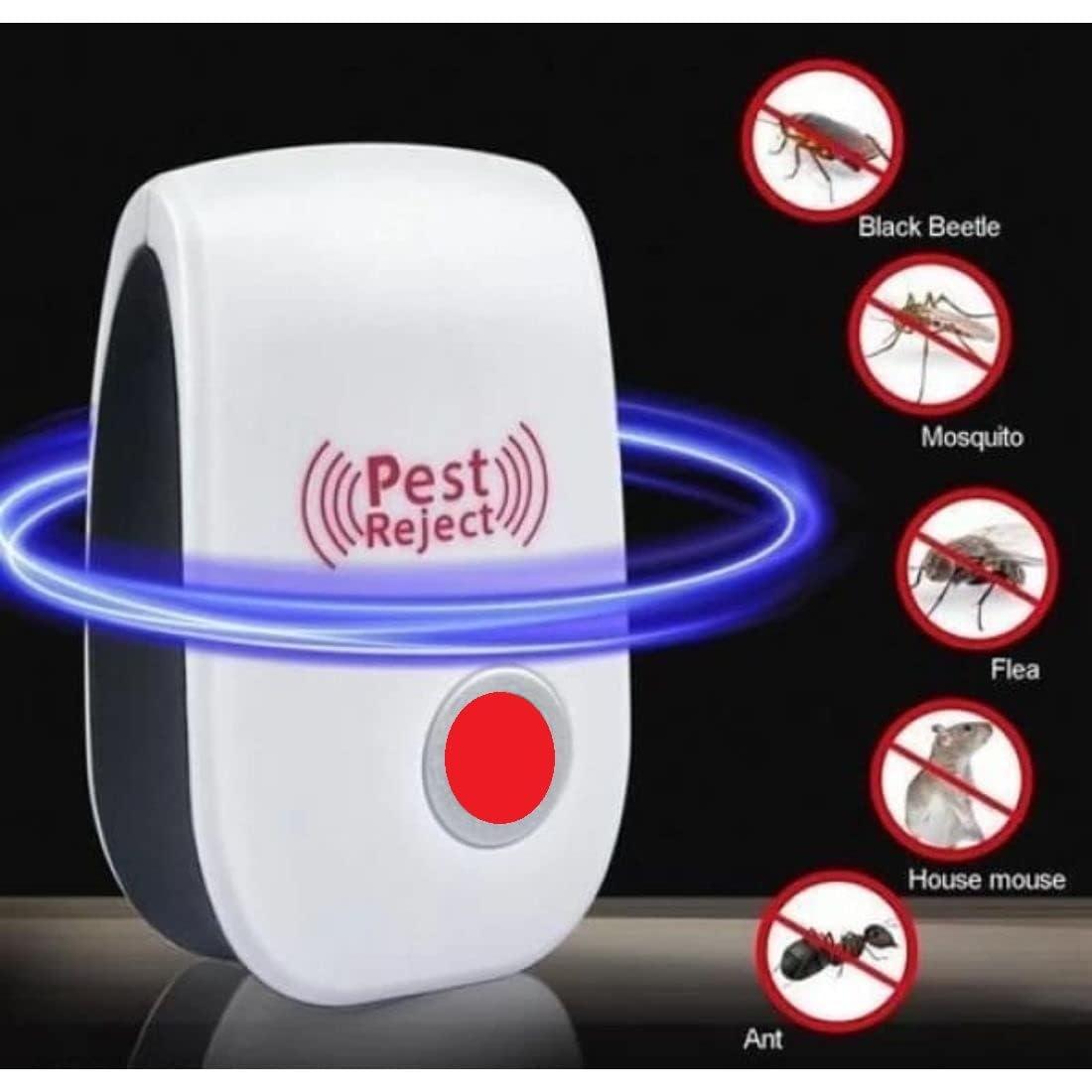 Ultrasonic Pest Repeller for Mosquito, Cockroaches, etc. (Pack of 2)