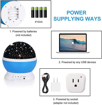 Star Moon Night Light – Decorative Table Lamp