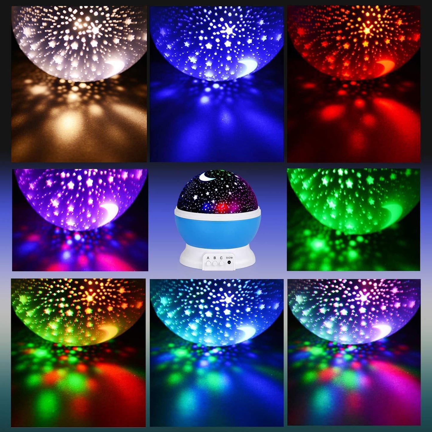 Star Moon Night Light – Decorative Table Lamp