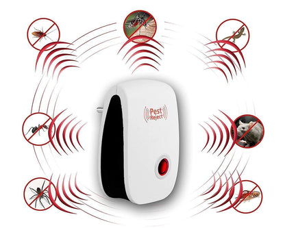 Ultrasonic Pest Repeller for Mosquito, Cockroaches, etc. (Pack of 2)