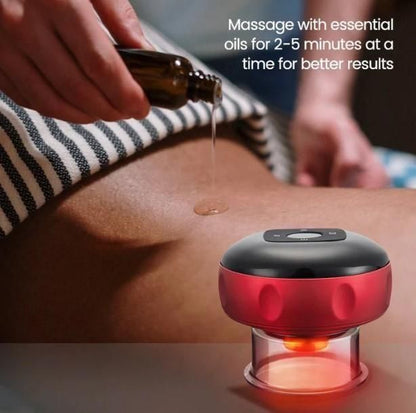 Electric Cupping Therapy Machine with 12 Level Temperature & Suction – Pain Relief & Muscle Recovery