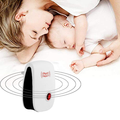 Ultrasonic Pest Repeller for Mosquito, Cockroaches, etc. (Pack of 2)