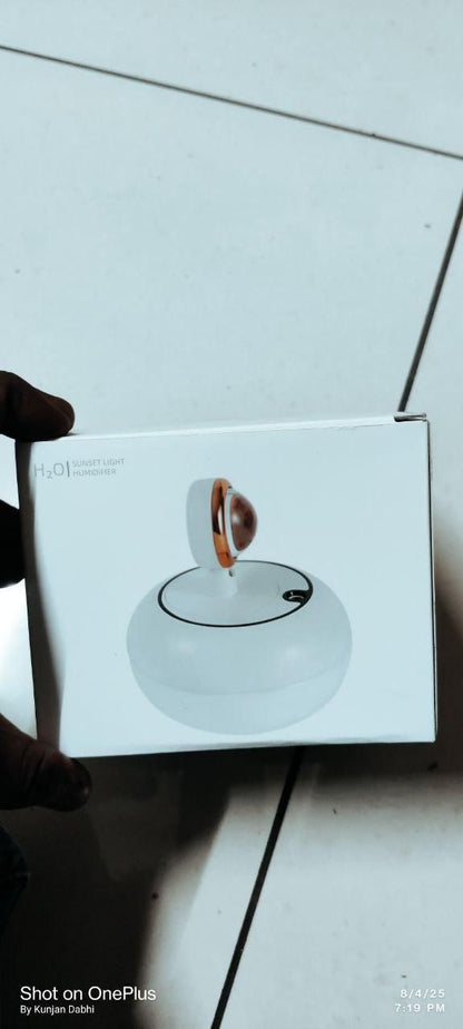 Sunset Lamp Air Humidifier | 2-in-1 Lamp & Aroma Diffuser with USB Charging